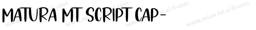 Matura MT Script Cap字体转换